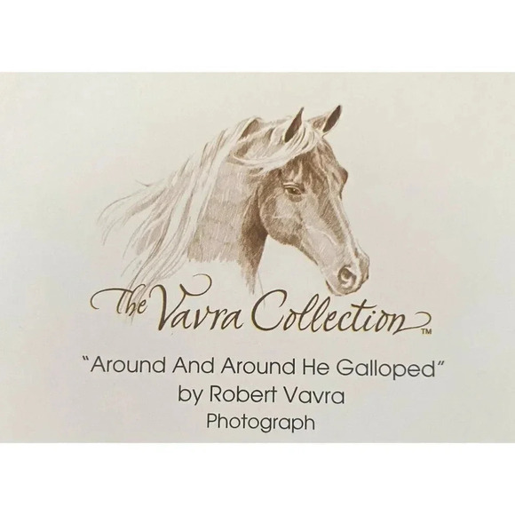 Horse Galloping Combo Pack VTG Leanin' Tree Greeting Card & Magnet Robert Vavra - Picture 13 of 16